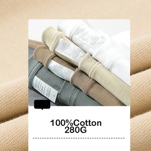 Camisetas con hombros caídos y logotipo bordado personalizado para hombre, camiseta pesada de algodón 100 para hombre, camisetas lisas para hombre - Product Image 3