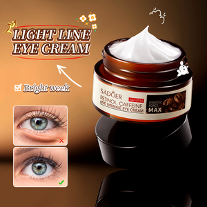 OEM Marque distributeur coréenne SADOER Caféine <span class=keywords><strong>Anti</strong></span>-rides Raffermissant Apaisant Cernes Crème Yeux Hydratante <span class=keywords><strong>pour</strong></span> Tous Types de <span class=keywords><strong>Peau</strong></span> - Product Image 1