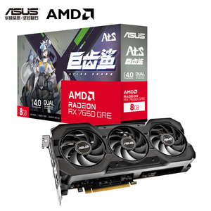 การ์ดจอ RX7650GRE O8G Radeon GDDR6 GPU RX7650 พัดลมสามตัว สำหรับเดสก์ท็อป การ์ดจอคู่ Radeon RX 9060 XT 8G GDDR6 RX7650 คู่ - Product Image 1