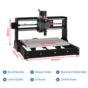 Harga pabrik 3 sumbu <span class=keywords><strong>CNC</strong></span> 3018 maks pengukir, kontrol GRBL dengan poros 200W mesin Laser <span class=keywords><strong>CNC</strong></span> mini mesin kerja kayu <span class=keywords><strong>cnc</strong></span> - Product Image 2