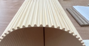 Desain Modern Panel Bambu Lentur Kelas Satu Pola Geometris Tahan Air Anti Lembab untuk Rumah Tangga dan Komersial - Product Image 4