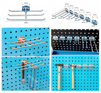 Ağır Hizmet Tipi Metal Pegboard Kare Delikli Kanca, Alet Depolama, Garaj Düzenlemesi ve Perakende Teşhir Standları Endüstriyel Projeler için