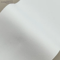 Maillot de cyclisme en polyester tricoté blanc haute densité avec bande élastique unie pour impression par sublimation