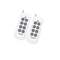 Interrupteur à distance à huit boutons KAIYI, 220V 10A IP65, portée de 10m à 50m, sans fil RF, alimenté par batterie, matériau ABS, contrôle