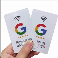Silone Nfc Card Business TikTok Google Review Card PVC NFC Tap Social RFID Cards Business