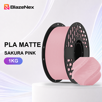Filament PLA Mat BlazeNex 1KG, Détails fins, Impression stable, Manipulation facile, 1,75 mm, Faible odeur, Modèles décoratifs pour imprimante 3D FDM