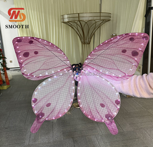 SMOOTH Nuovo Prodotto <span class=keywords><strong>Farfalla</strong></span> Bionica Volante Telecomandata Rosa, Simulazione Dinamica per Decorazioni Eventi - Product Image 1
