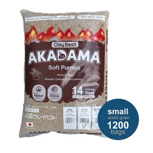 Akadama Japonés Súper Duro de Tochigi - Grano de Tamaño Pequeño (2mm-7mm) - 1200 Bolsas - Total 16800L - Product Image 1