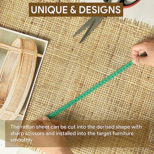China Fabriek Groothandel Rotan Cane Webbing Roll Natuurlijke Mesh Meubelen Natuurlijke Rotan Banden Voor Rotan Wasmand - Product Image 4