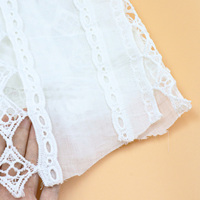 Dentelle en coton soluble dans l'eau personnalisée, accessoires textiles pour enfants, broderie informatique à code-barres, dentelle creuse