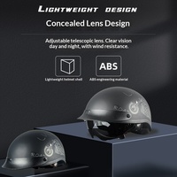 Nouveaux casques de moto ouverts de style rétro en ABS, protection demi-visage, homologués 3C DOT, pour la conduite quotidienne et le cyclisme