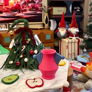 Jarrón de cerámica rojo y azul creativo de Navidad MSH, decoración de lujo de gama alta <span class=keywords><strong>para</strong></span> <span class=keywords><strong>oficina</strong></span> - Product Image 2
