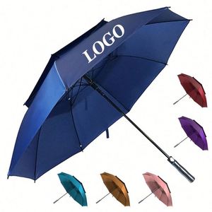 Parapluie de golf personnalisé de luxe, imperméable, coupe-vent, imprimé, avec logo personnalisé et éclairage - Product Image 3