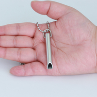 Collier personnalisé en acier inoxydable, pour la méditation, la respiration, le soulagement du Stress, la déclaration, l'anxiété, vente en gros