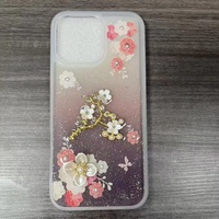 Coque de téléphone de luxe à motif floral pour iPhone 18 17 16 15 14 13 12 11, coque arrière scintillante et féminine pour Samsung A07 A17 A16 A06 A15 A05