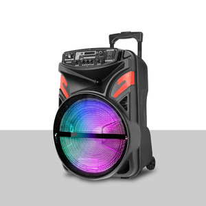 2023 meilleur haut-parleur portable sans fil de fête 12 pouces Boombox dent bleue maison Partybox avec feu flamme lumière LED - Product Image 2