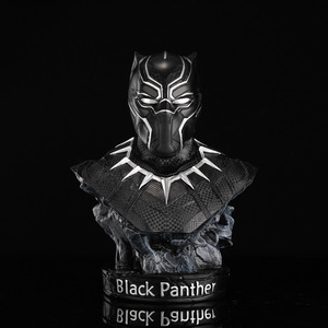 ホット販売クリエイティブブラックパンサーフィギュアホームデスクトップデコレーションレジンマーベルスーパーヒーローブラックパンサー像 - Product Image 4