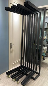 Hiện đại cửa gỗ hiển thị đứng có hai phong cách: lật xuống và kéo ra, làm bằng vật liệu sắt hiển thị đứng - Product Image 2