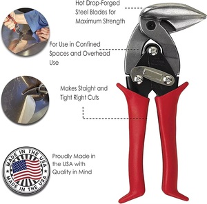 Cesoie per Lamiera Pesante da Aviazione, Taglio a Sinistra, Forbici per Taglio Metalli - Product Image 3