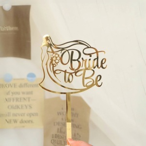 Honey And Sweetness Acrylic Cake Topper <b>Bride</b> <b>To</b> <b>Be</b> Sparkle Wedding Party <b>Decoration</b> Cake Plugin - Product Image 2