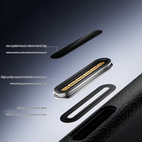 Étui de téléphone HMJ, pochette pour téléphone, anti-traces de doigts, cuir vegan PU de luxe original, étui pour iPhone 17 Pro Max