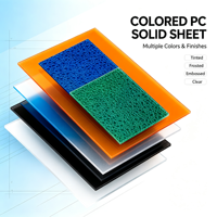 Plaque solide en polycarbonate, textures multiples, transparente, givrée, embossée, diffuseur de lumière pour toiture et serre