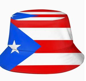 بويرتو ريكو طباعة علم الصياد قبعة واقية من الشمس كرة القدم الأوروبي زهرة المملكة المتحدة قبعة للرياضة في الهواء الطلق - Product Image 2
