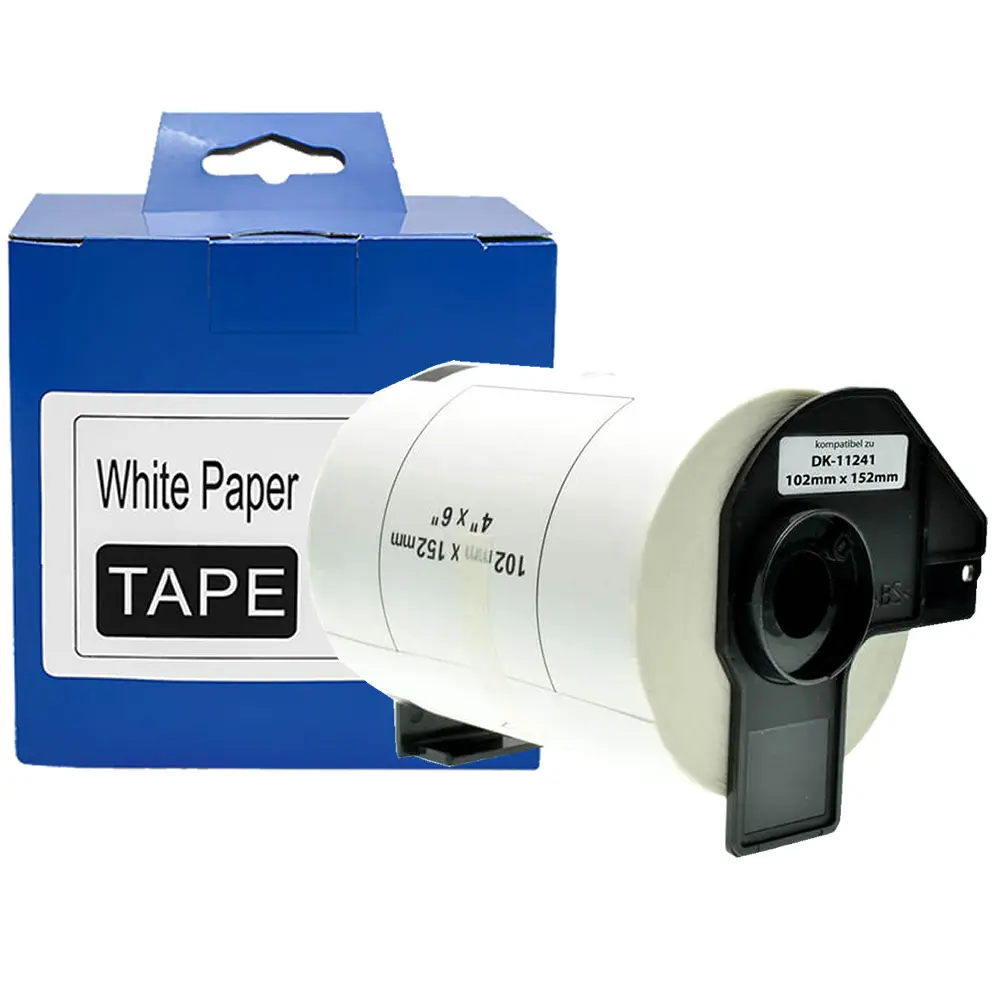 Vente en gros Étiquettes thermiques compatibles Brother Rubans en papier blanc de longueur continue