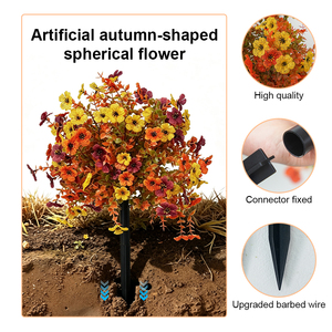 Elegante <span class=keywords><strong>torre</strong></span> floral en capas con rosas y base de estaca resistente para bordes de jardín, patios, pasillos, bodas y exteriores. - Product Image 4