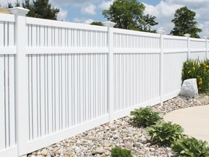 Haute qualité PVC Semi intimité clôture coupe-vent extérieur jardin balcon barrière décor échantillons gratuits 4 'x 8' blanc haut plat <span class=keywords><strong>piquet</strong></span> 3824 - Product Image 4