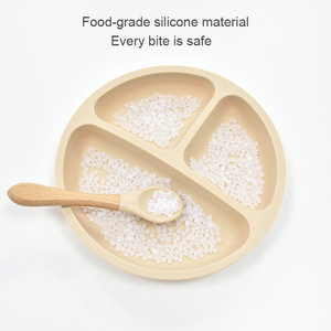 Assiette pour bébé en silicone de qualité alimentaire à 100 % avec base à ventouse, sans BPA, passe au micro-ondes et au lave-vaisselle, incassable, indispensable pour l'alimentation des tout-petits - Product Image 3