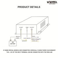 Convertisseur abaisseur de tension M-PULL WFI3780 24V vers 12V, sortie simple 30A 360W, alimentation électrique noire 12x8.5x4cm