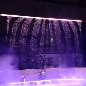 Buse de fontaine de rideau d'eau programmable extérieure graphique numérique avec électrovanne pour hôtels - Product Image 1