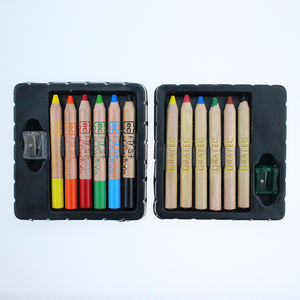 Ensemble de crayons jumbo en bois, 6 couleurs, <span class=keywords><strong>crayon</strong></span> jumbo multicolore pour enfants, offre spéciale, - Product Image 6