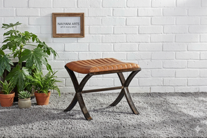 Silla de Cuero Premium con Base de Metal, Silla Moderna para el Hogar y la Oficina - Product Image 3