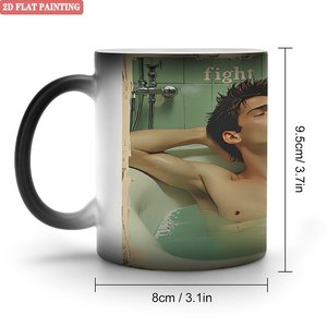 Frosted Black <b>Ceramic</b> Mug 11oz Heat Activated Daily <b>Cup</b> - Product Image 4