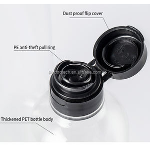 <span class=keywords><strong>Bouteille</strong></span> <span class=keywords><strong>de</strong></span> sauce transparente <span class=keywords><strong>de</strong></span> 120 ml, 320 ml, 520 ml avec <span class=keywords><strong>bouchon</strong></span> inviolable, contenant en plastique PET Boston Round à col <span class=keywords><strong>de</strong></span> 30 mm <span class=keywords><strong>pour</strong></span> vinaigre <span class=keywords><strong>de</strong></span> <span class=keywords><strong>cidre</strong></span> <span class=keywords><strong>de</strong></span> pomme - Product Image 3