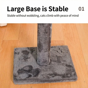 Luxuriöser <span class=keywords><strong>Sisal</strong></span>- und Massivholz-Kratzbaum mit Verstellbarer Höhe Umweltfreundliches Langlebiges Katzen-Klettergerät für den Innenbereich - Product Image 5