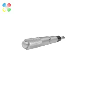 C K Factory Direct Sales 0-6.5 Mm 0.01 Mm Round Needle Type Micrometer Head With Adjustment Knob Mini Metal Micrometer Head