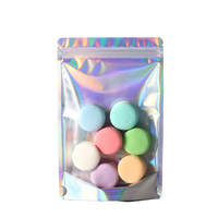 Sacs rétractables holographiques double face en PE de 4x6 pouces, anti-odeur, antistatiques, refermables avec fermeture éclair, pour emballage alimentaire, aliments pour animaux, gelée