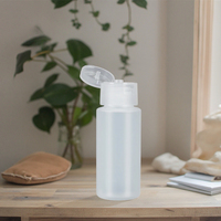 Bouteille à presser à couvercle ouvert en plastique HDPE 10ml 50ml 200ml 300ml bouteille de shampooing de savon à main à capuchon rabattable pour liquide de lotion pour le corps