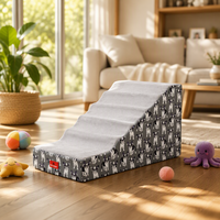 Escalier pour animaux de compagnie moderne en mousse à mémoire de forme, personnalisable, antidérapant, rampe pour animaux de compagnie, échelle pour lit surélevé
