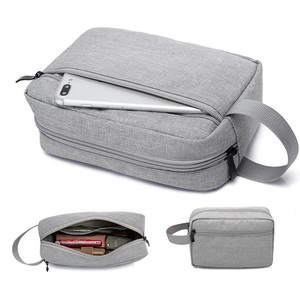 Sac de toilette de voyage en polyester durable à bas prix, grande capacité, organiseur de cosmétiques - Product Image 4