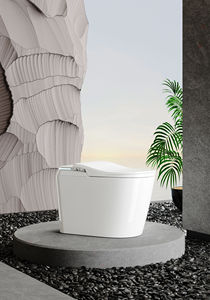 WC intelligent moderne Watermark australien, en céramique, à poser au sol, avec siphon en S, double chasse et chasse automatique par capteur au pied pour salles <span class=keywords><strong>de</strong></span> bain - Product Image 4