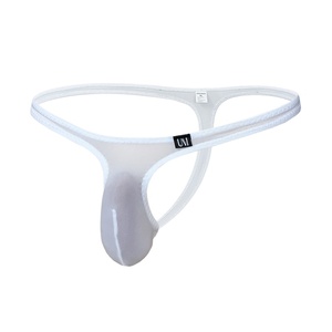 Slip <span class=keywords><strong>uomo</strong></span> in seta ghiaccio a vita bassa, tinta unita, traspirante, ad asciugatura rapida, con design curvo verso l'alto - Product Image 2