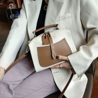 Nouveauté : Sac à main en cuir de vachette à motif litchi, sac fourre-tout décontracté à bandoulière pour femme, luxe populaire pour dames avec cuir véritable