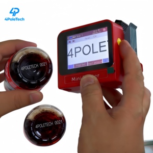 Imprimante jet d'encre portable 2-en-1 4POLETECH, pistolet intelligent automatique portatif pour usage domestique et ateliers d'<span class=keywords><strong>impression</strong></span>, encre à séchage rapide - Product Image 1