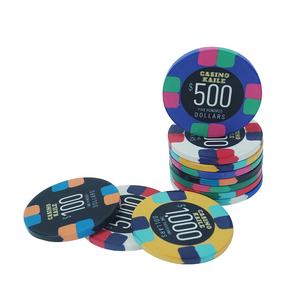 Jetons de poker professionnels surdimensionnés en céramique 19g 55mm ou autres grandes tailles, logo personnalisé, ensemble pour <span class=keywords><strong>casino</strong></span>, club de poker, <span class=keywords><strong>jeu</strong></span> - Product Image 5
