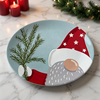Assiettes de présentation de luxe personnalisables en PP pour steak, 13 pouces, durables et réutilisables, ensemble de vaisselle de mariage de 50 pièces, motif personnalisé Woju