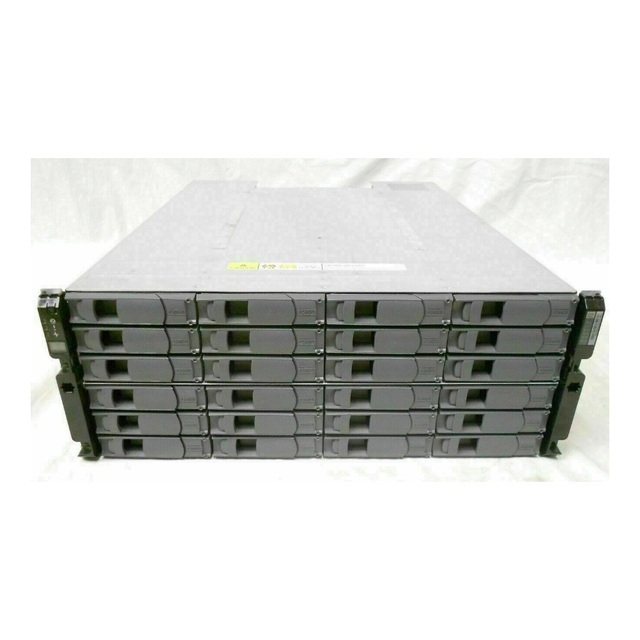 NetApp DS4246 Disk Array Shelf W/ 24x SAS SATA Trays 2x IOM6 Expansion Array